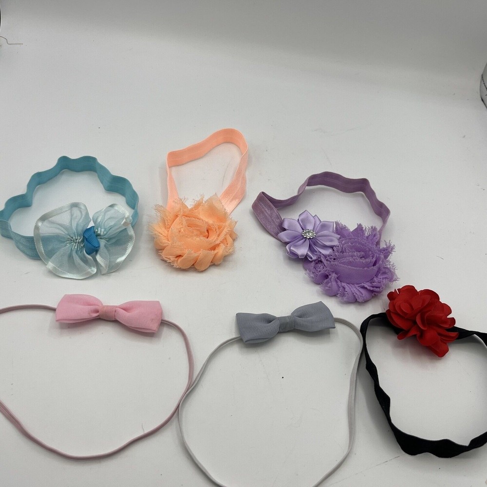 baby girl headbands lot Flowers Bows Soft Pink Purple Blue Red Simple Sparkle